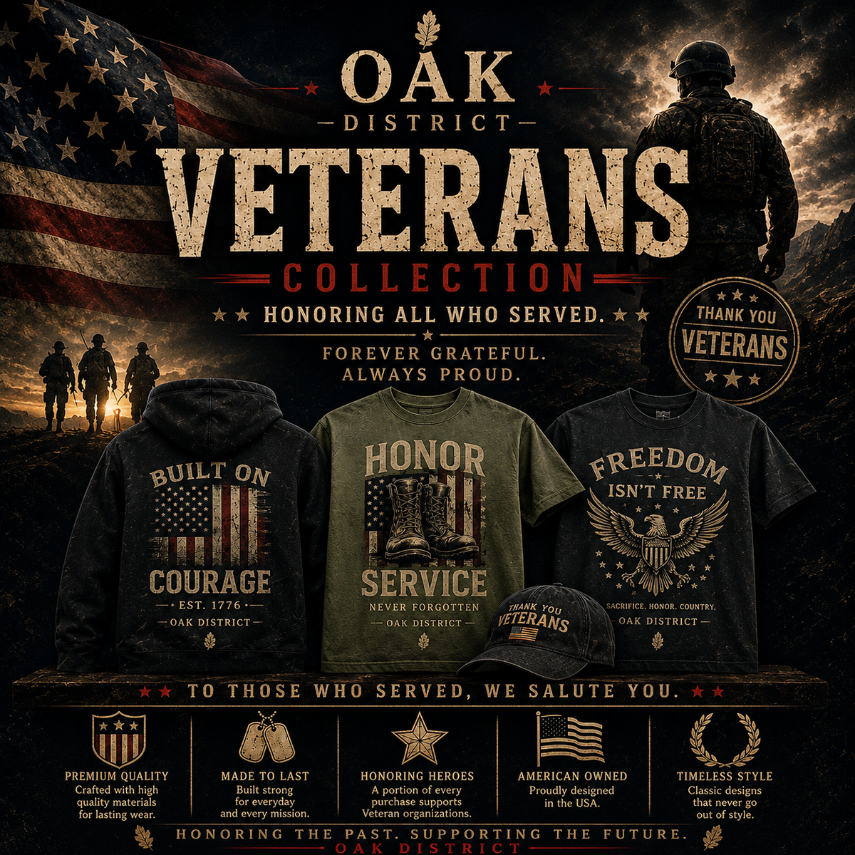 Oak District — Honor & Service Collection