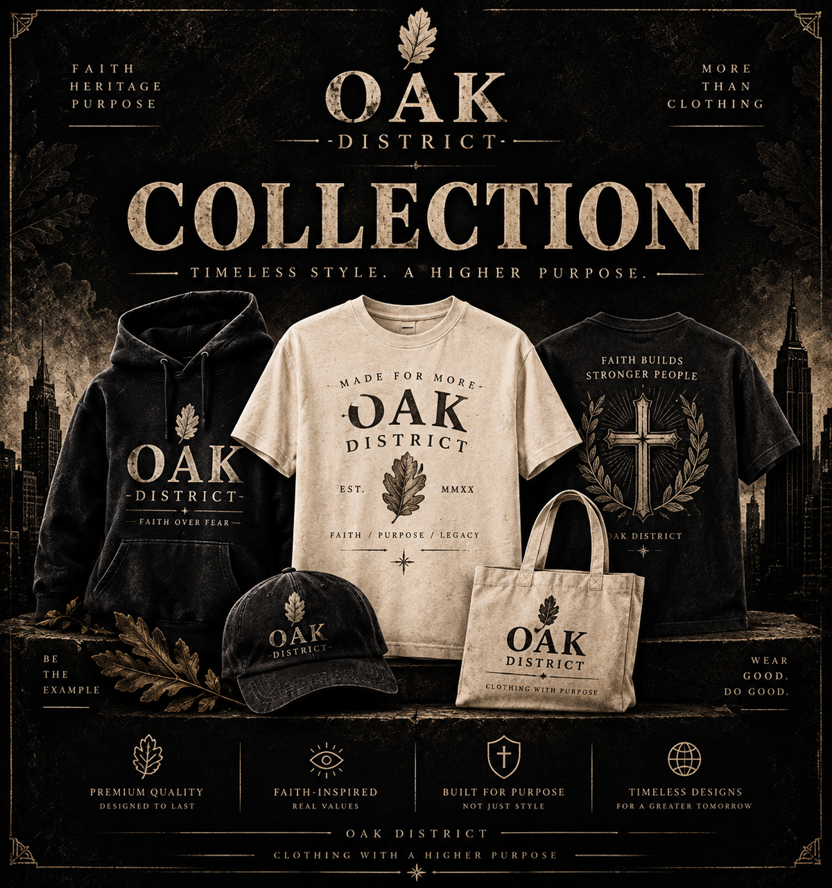 Oak District Heritage Collection – Timeless Vintage Streetwear
