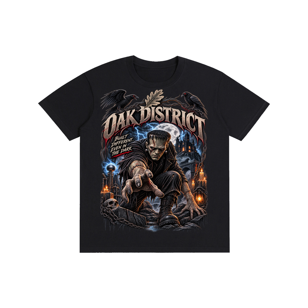 Oak District — Frankenstein — ealy domain Mary Shelley's original monster concept — vintage Unisex T-Shirt