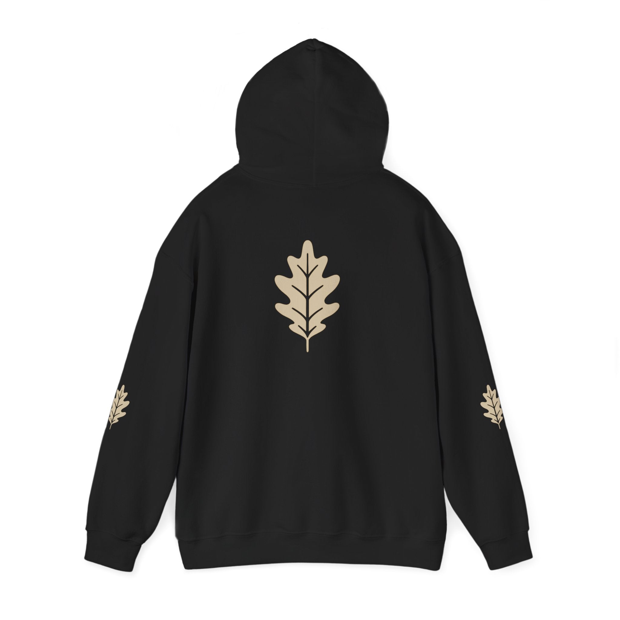 Oak District Logo Hoodie — Minimal White Pullover for Streetwear & Casual Wear