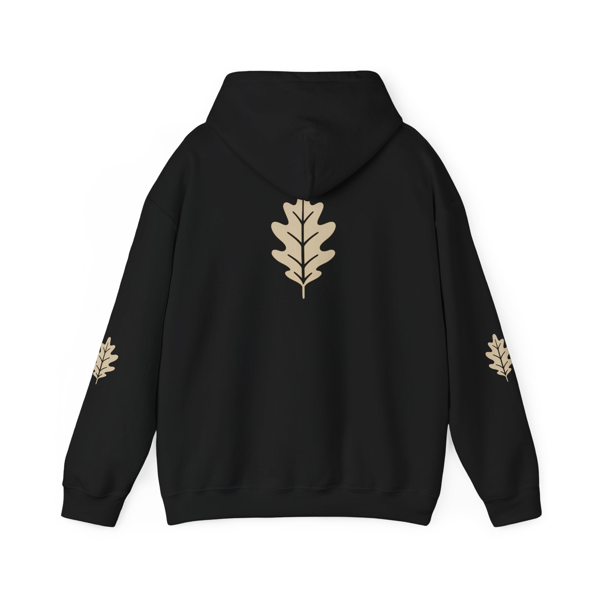 Oak District Logo Hoodie — Minimal White Pullover for Streetwear & Casual Wear