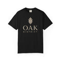 Oak District T‑Shirt — Minimal Oak Leaf Logo Tee