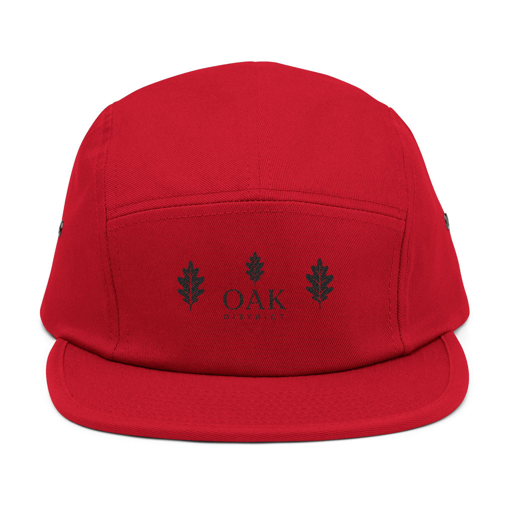 Oakleaf Embroidered 5-Panel Cap — Casual Outdoor Hat