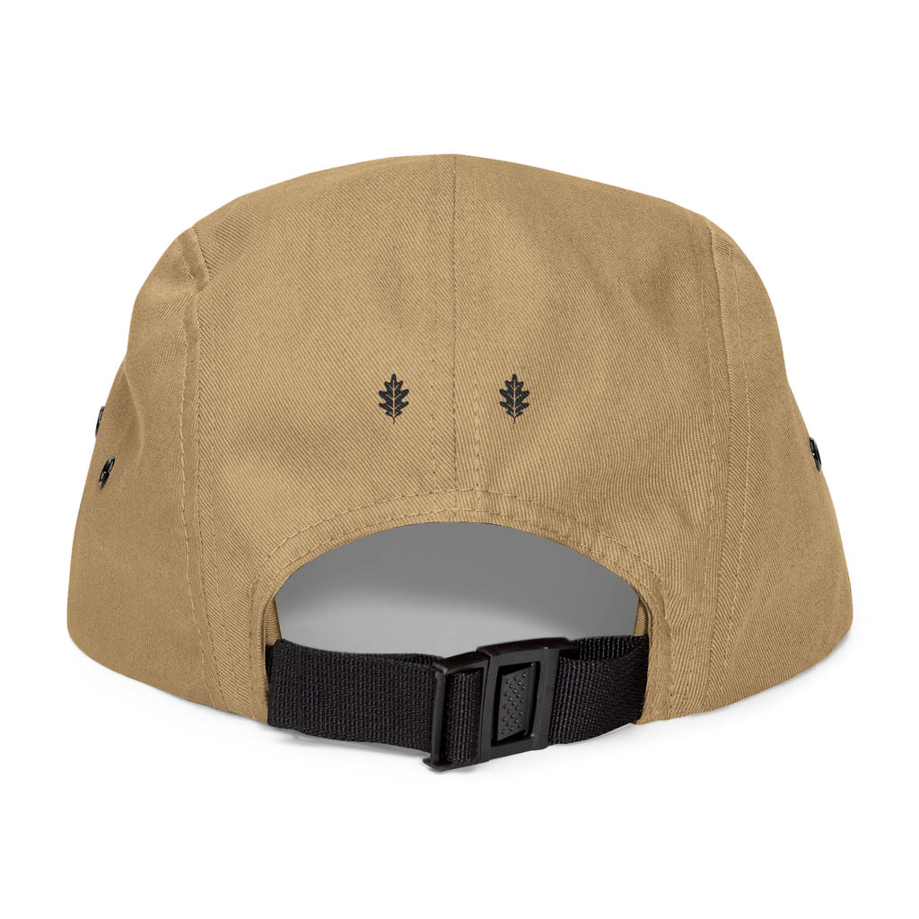 Oakleaf Embroidered 5-Panel Cap — Casual Outdoor Hat