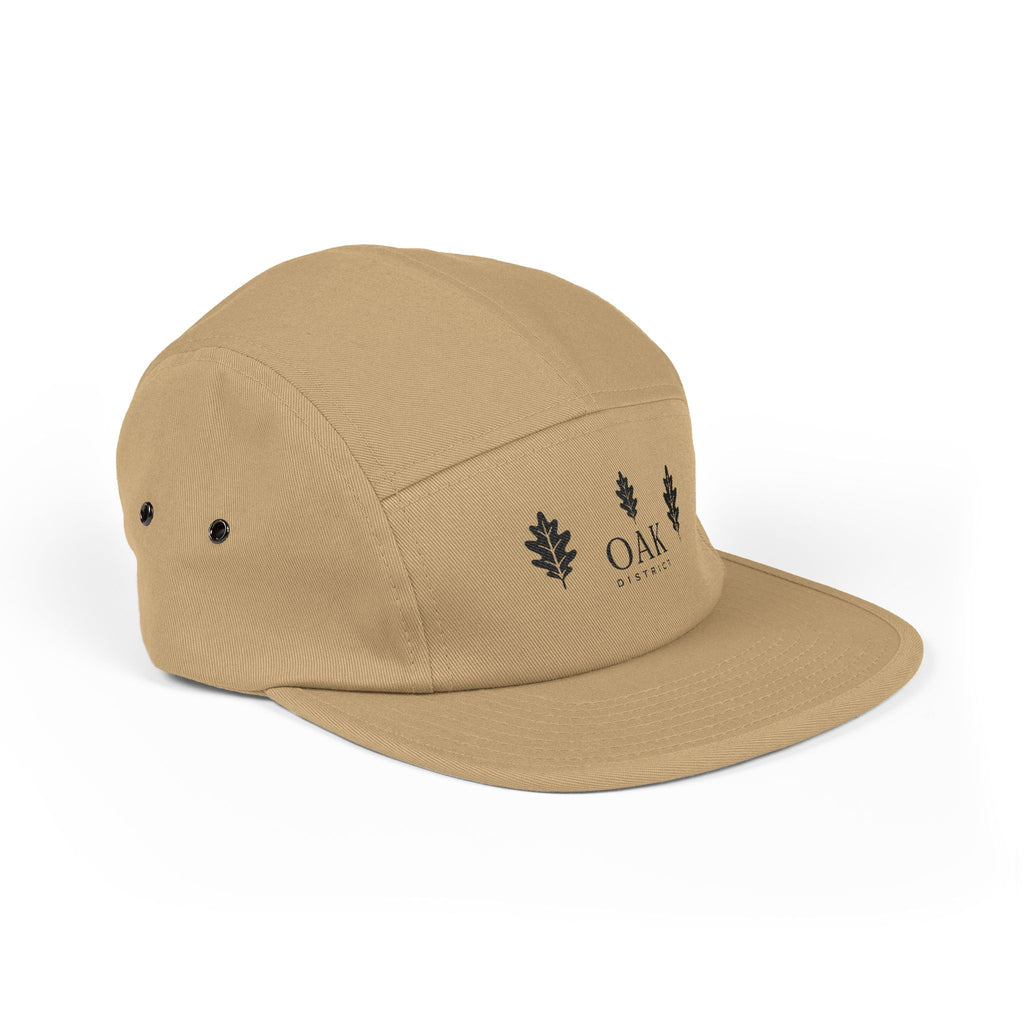 Oakleaf Embroidered 5-Panel Cap — Casual Outdoor Hat