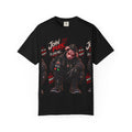 John Pork Is Calling oak District Graphic T-Shirt — Edgy Biker Pig Streetwear