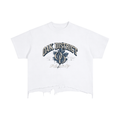 Vintage Wash Boxy Distressed Hem T-Shirt