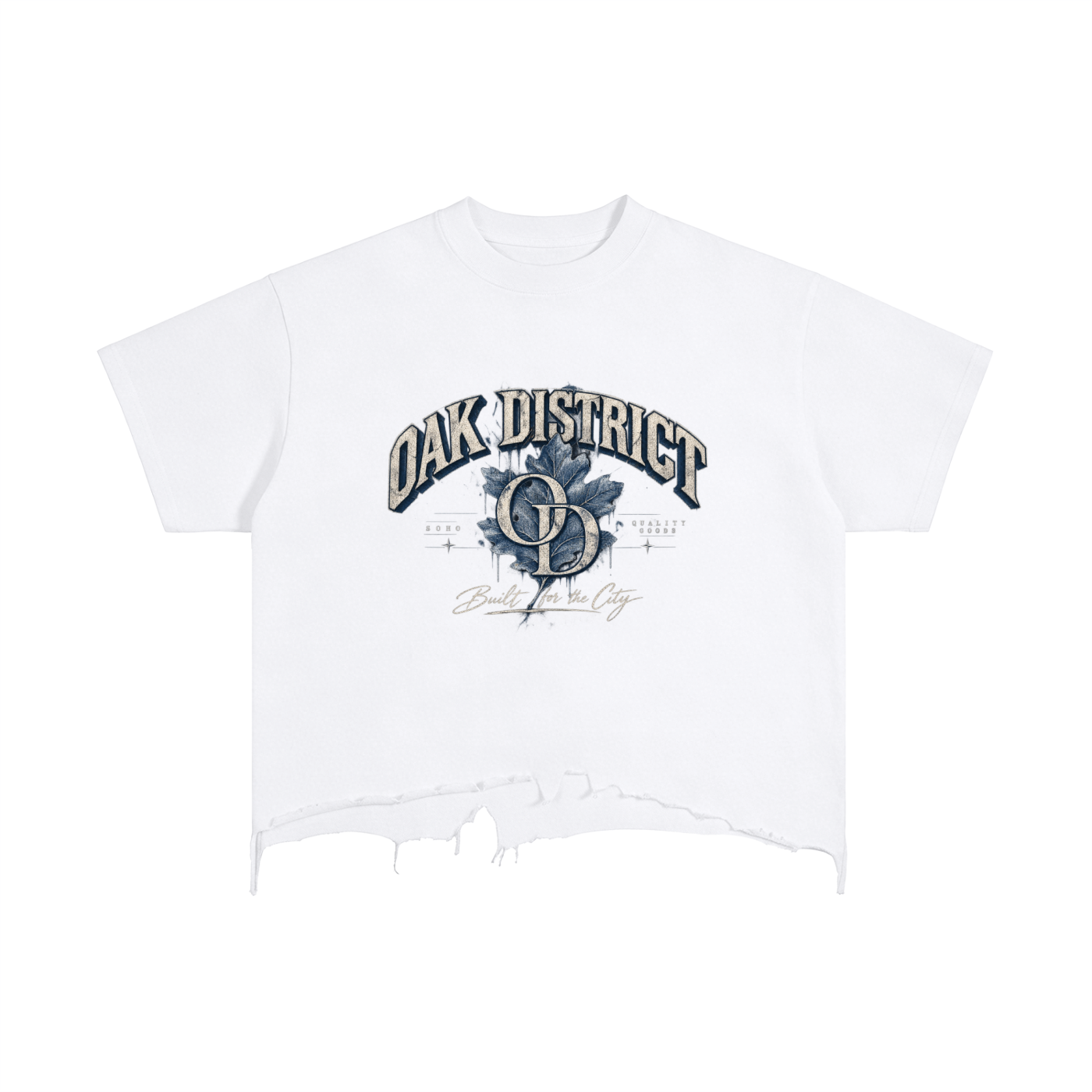 Vintage Wash Boxy Distressed Hem T-Shirt