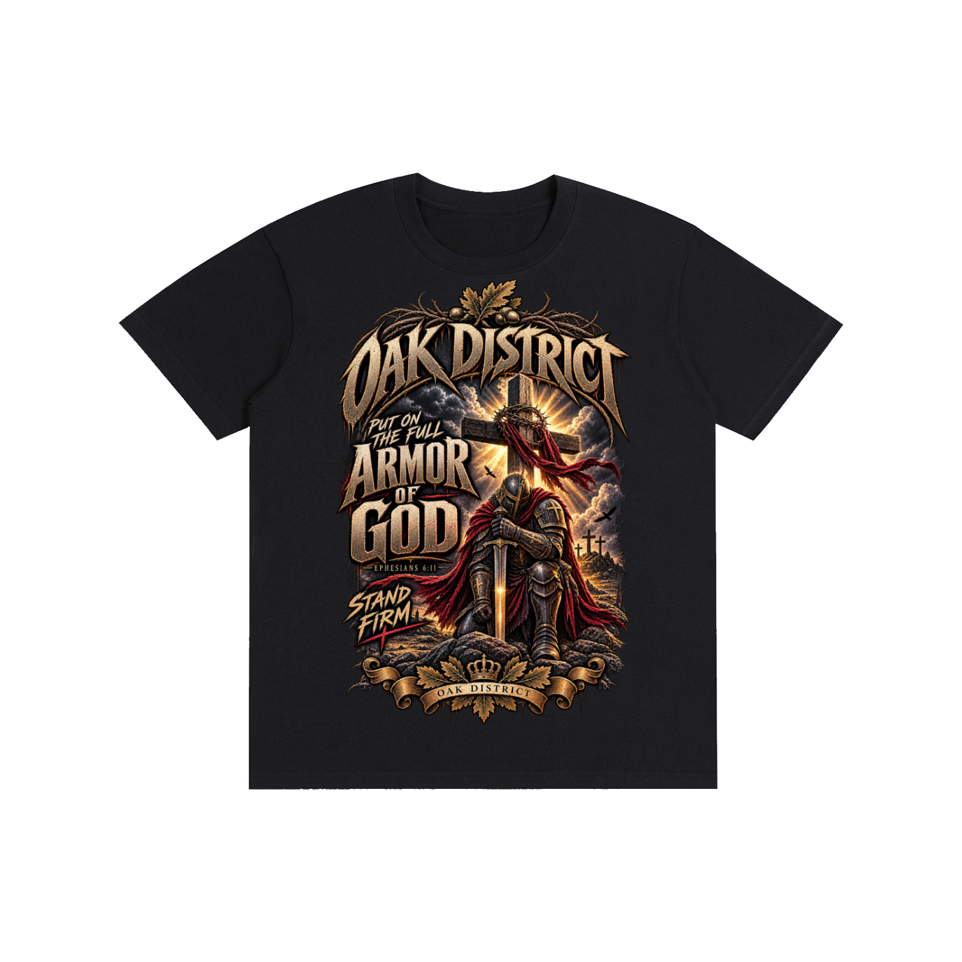 Oak District — Armor of God Stand Firm Unisex T-Shirt