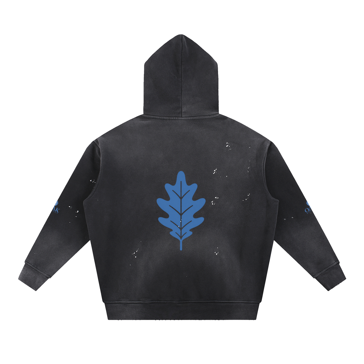 Oak District Soho - Vintage Washed Frayed Fleece Hoodie