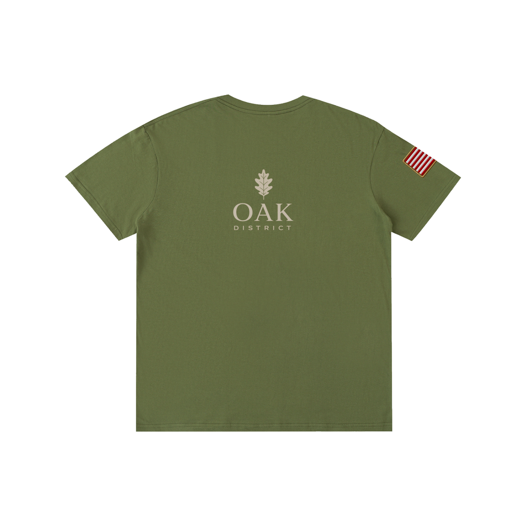 Oak District Veterans Day “Freedom Isn’t Free” Unisex T-Shirt – Patriotic American Flag Military Graphic Tee