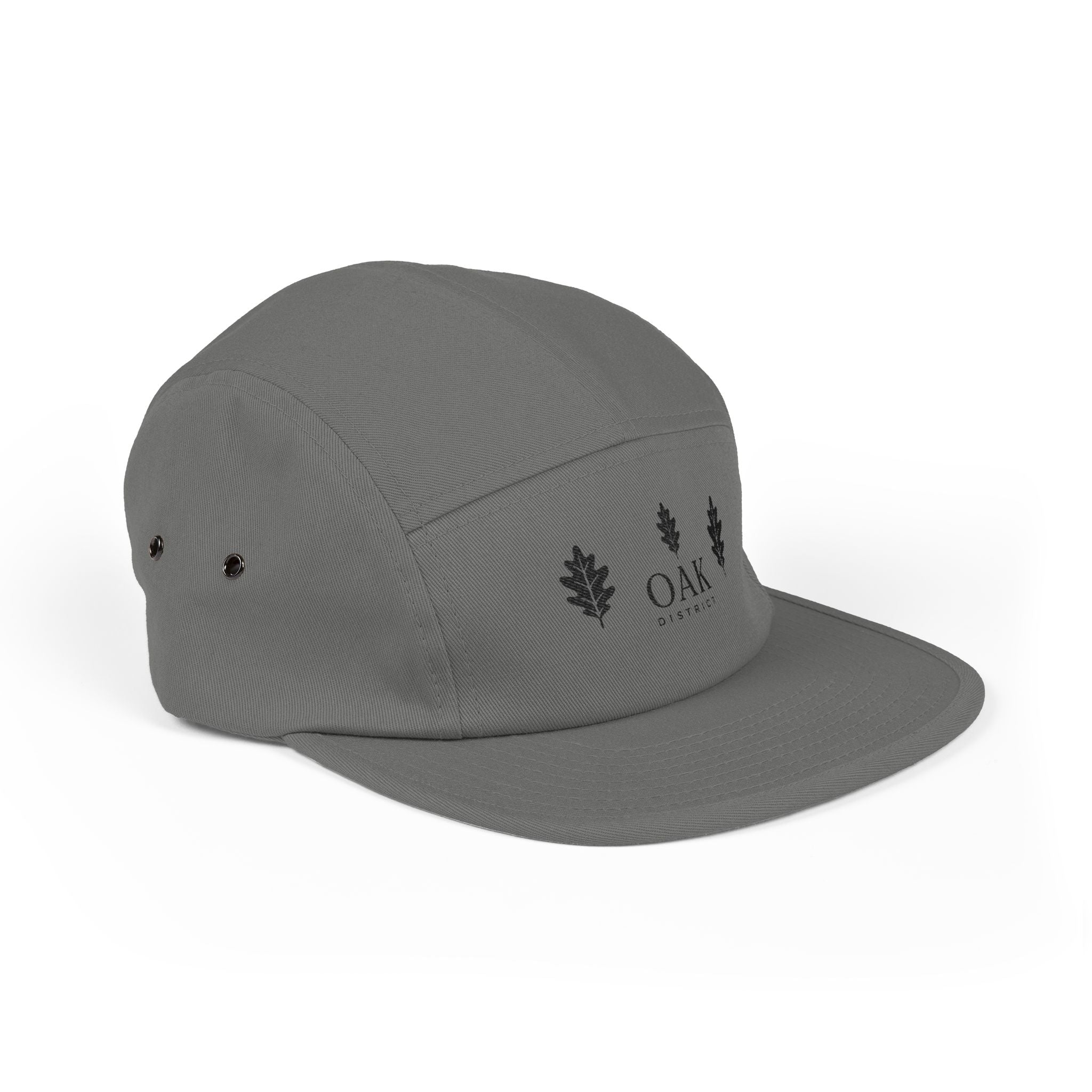 Oakleaf Embroidered 5-Panel Cap — Casual Outdoor Hat