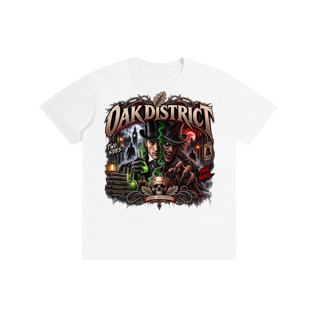 Oak District — Jekyll & Hyde Two Sides Unisex T-Shirt.