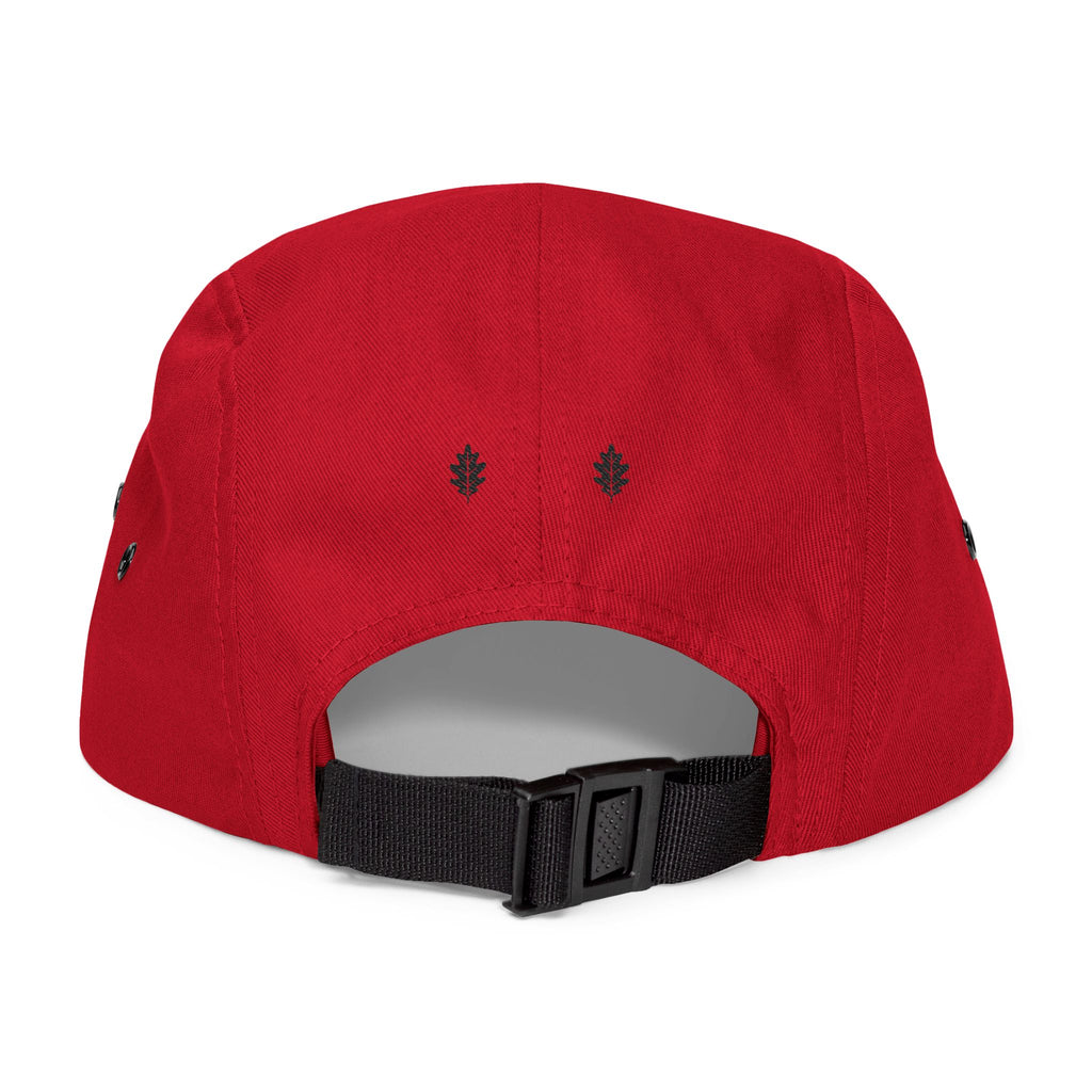 Oakleaf Embroidered 5-Panel Cap — Casual Outdoor Hat