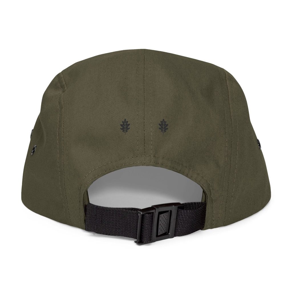 Oakleaf Embroidered 5-Panel Cap — Casual Outdoor Hat