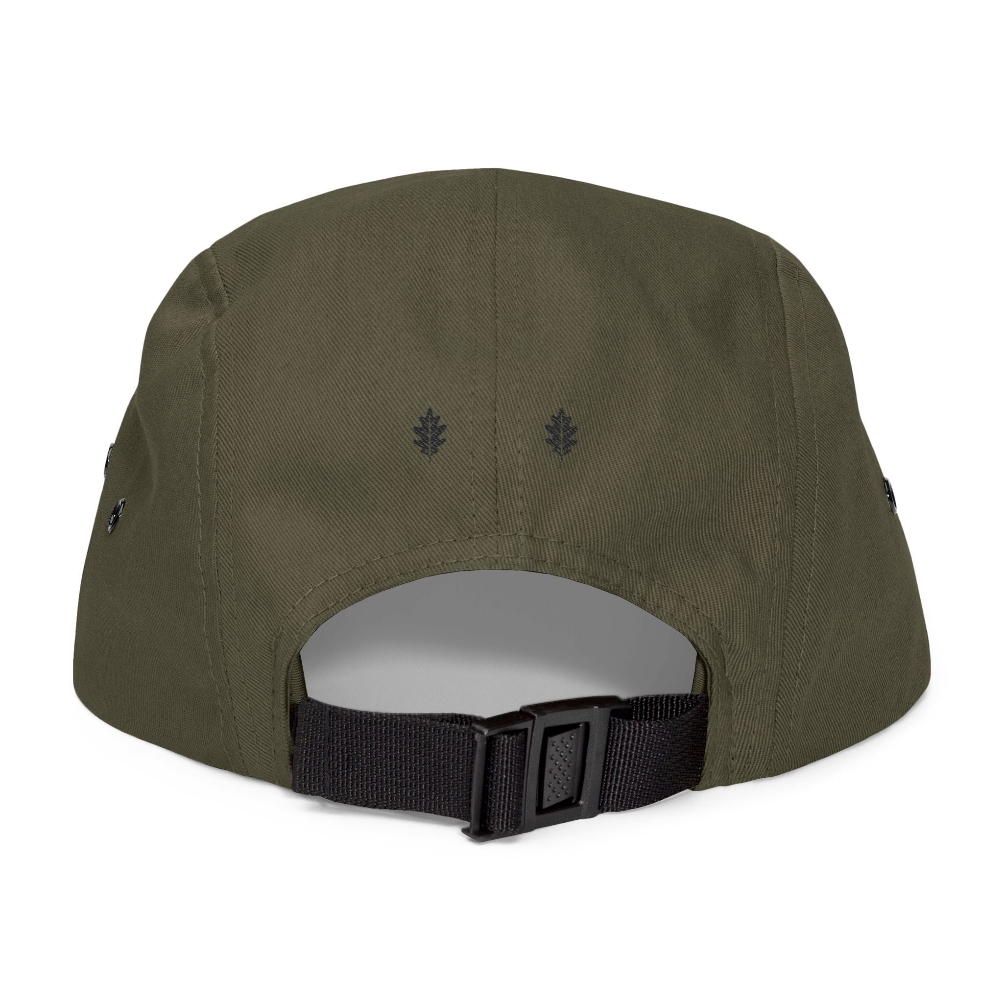 Oakleaf Embroidered 5-Panel Cap — Casual Outdoor Hat