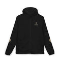 Oak Valley Leaf Windbreaker Jacket — Navy Full-Zip Outdoor Shell
