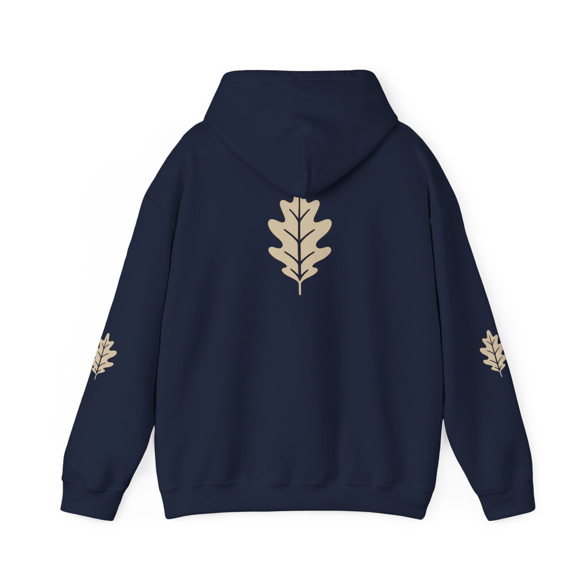 Oak District Logo Hoodie — Minimal White Pullover for Streetwear & Casual Wear