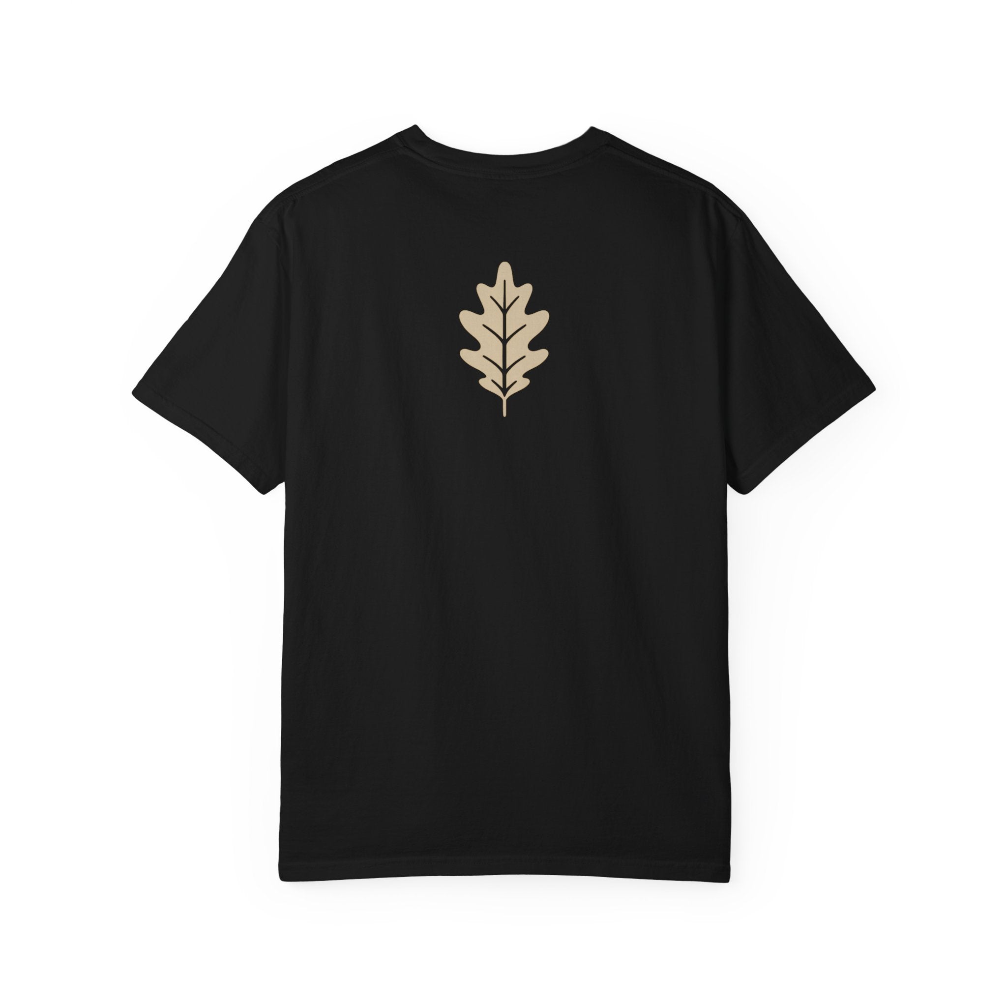 Oak District T‑Shirt — Minimal Oak Leaf Logo Tee