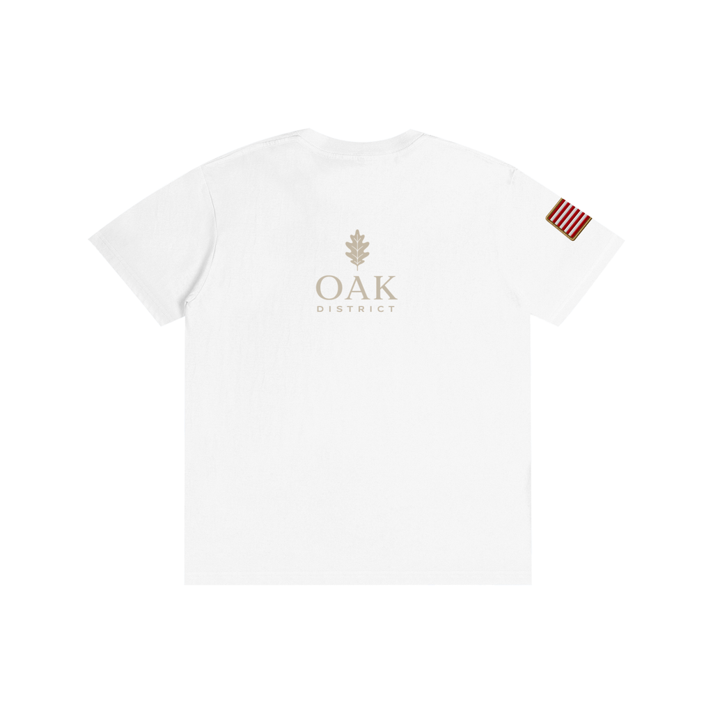Oak District Veterans Day “Honoring All Who Served” Unisex T-Shirt – American Eagle & Flag Patriotic Graphic Tee