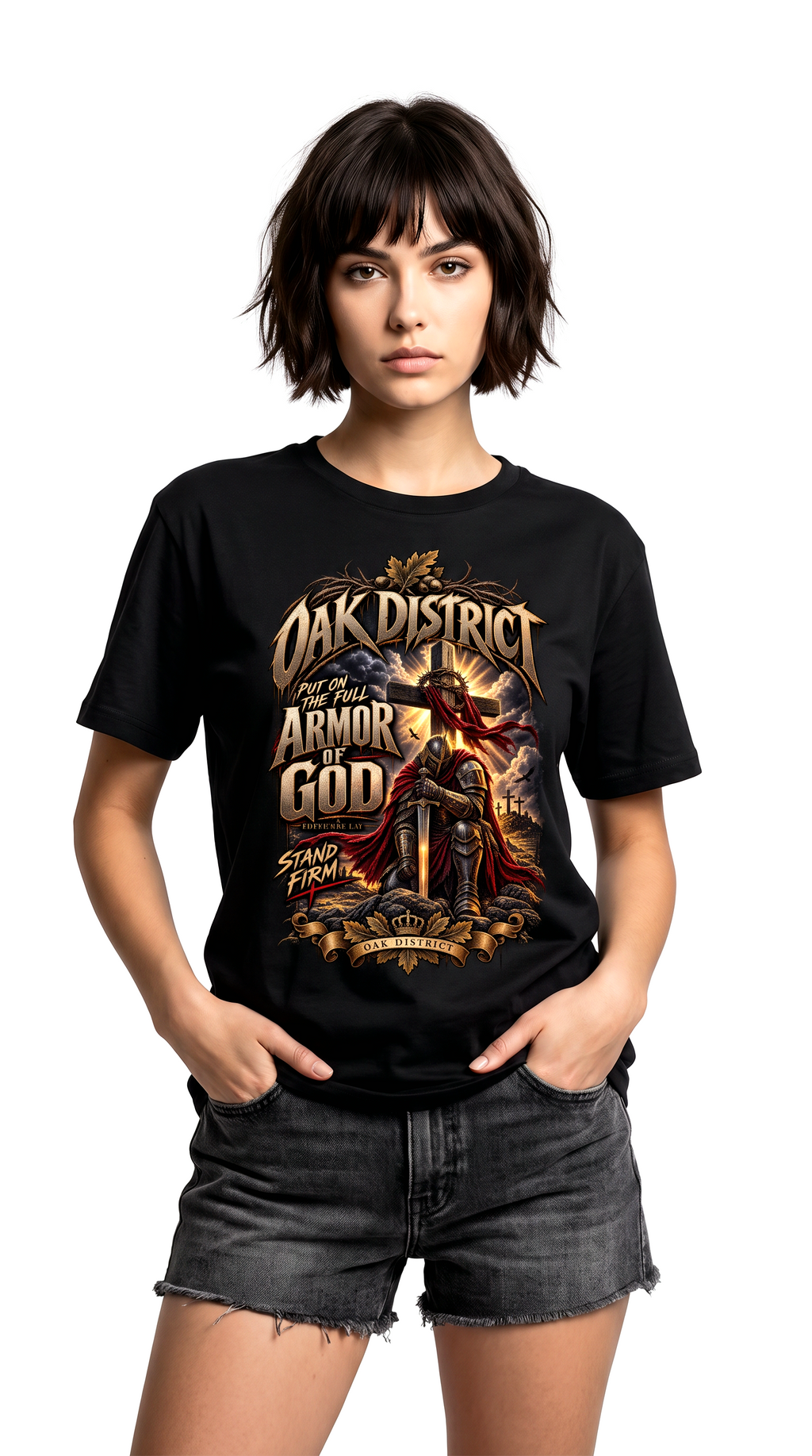 Oak District — Armor of God Stand Firm Unisex T-Shirt